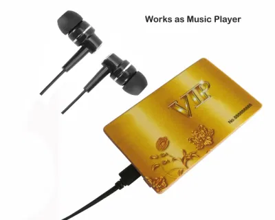Cartão VIP ativado por voz cartão oculto gravador de voz de áudio
