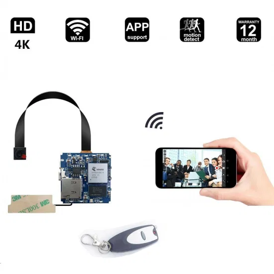 4k wifi cctv câmera mini detecção de movimento sem fio babá cam sistema segurança vídeo monitor visão remota (wc008x1a)